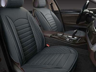 Car Seat Covers Waterproof Napa Leather Black