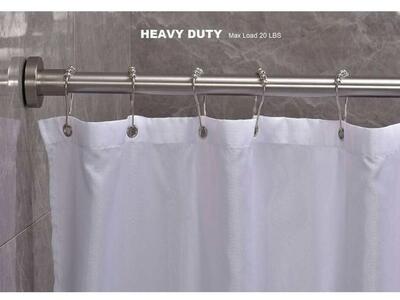 BRIOFOX Shower Curtain Rod 43-73 Brushed Nickel