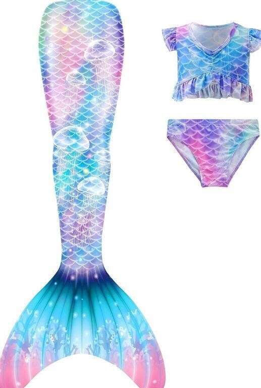 Mermaid Tails 8-9kid (BLUE TOP)