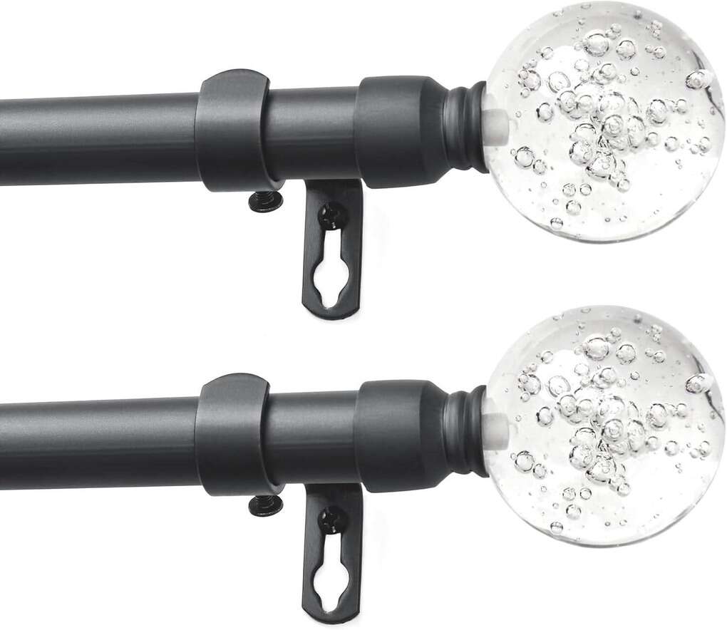 28-48in Length Curtain Rod - Set of 2