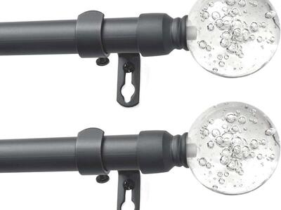 28-48in Length Curtain Rod - Set of 2