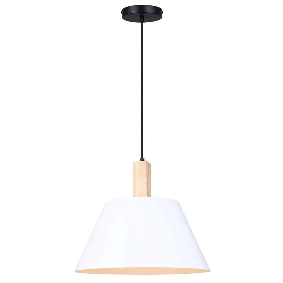 Harlyn 60W Matte Black & White Pendant