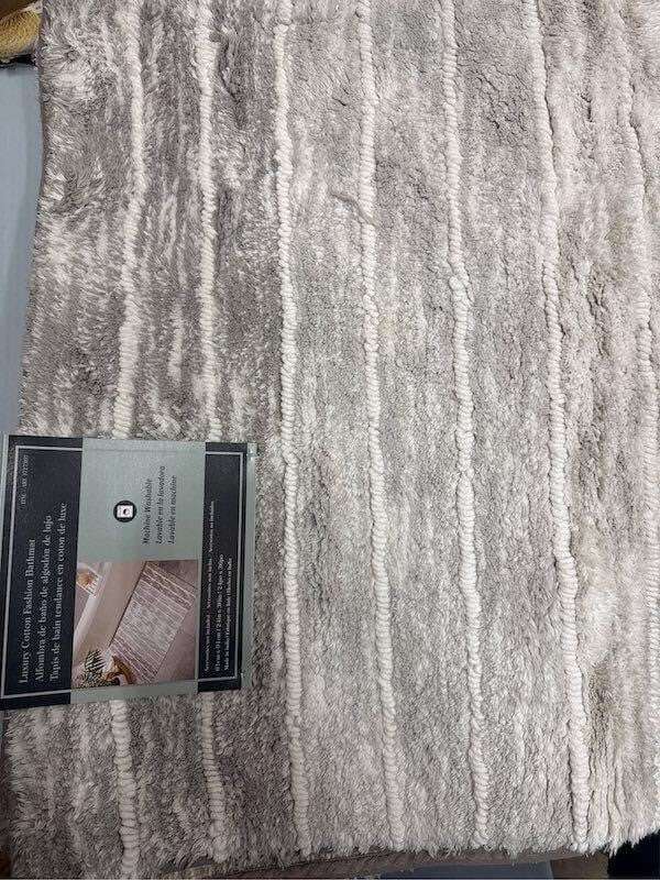 Luxury Cotton Fashion Bath Mats 24 x 36in - Gray