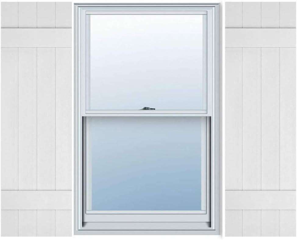 14x32 Inch Vinyl Paintable Shutters(Pair)
