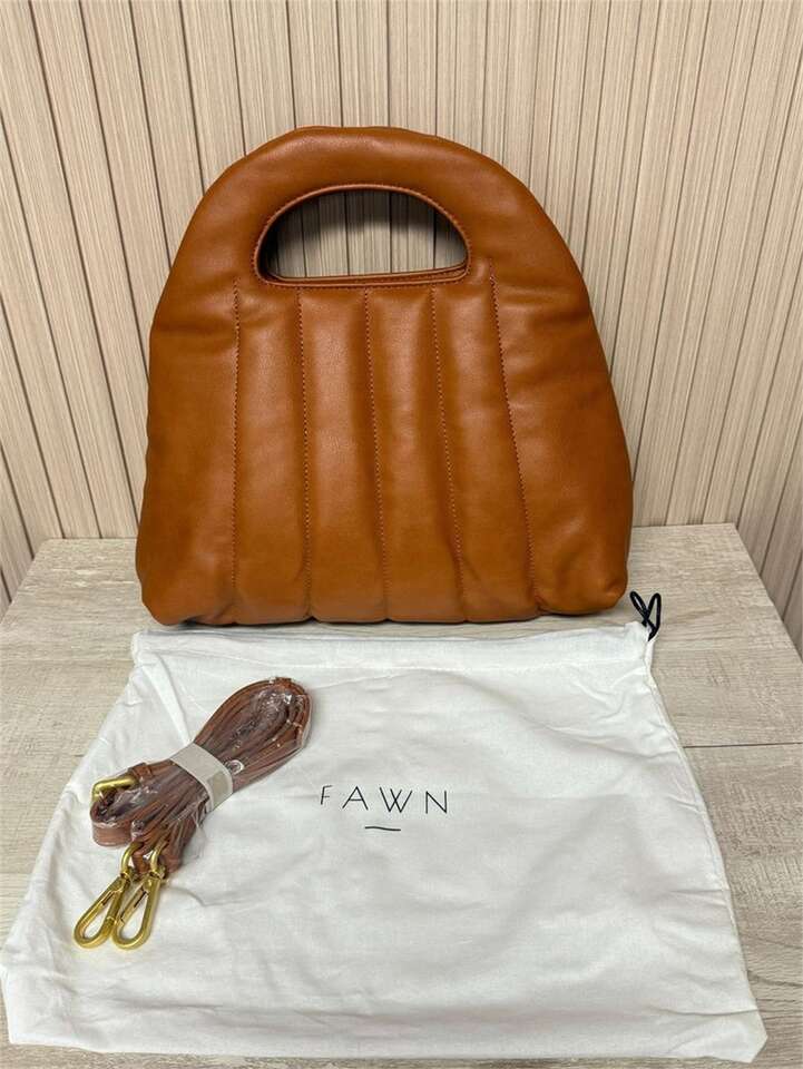 Fawn Design Vegan Leather Mocha Bag