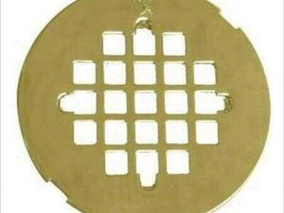 Westbrass Polished Brass Drain Cover
