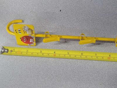 10pk M&M Logo Metal Merchandise Hook with clips