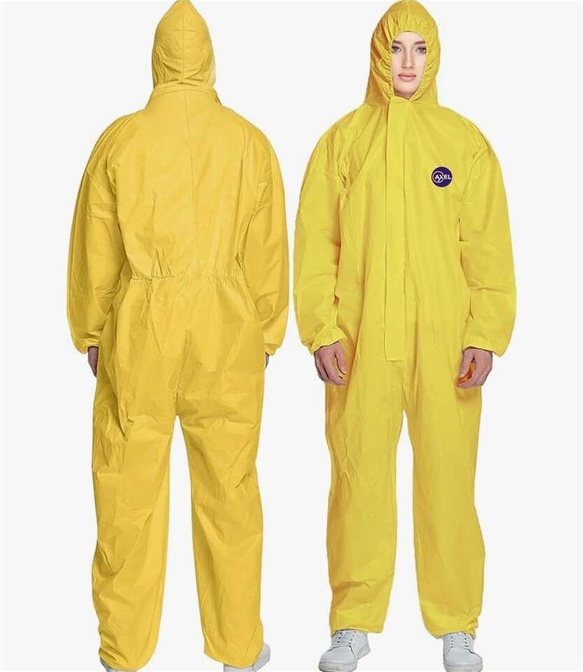 AXEL 20 Pack Yellow Hazmat Disposable Suits - 2XL