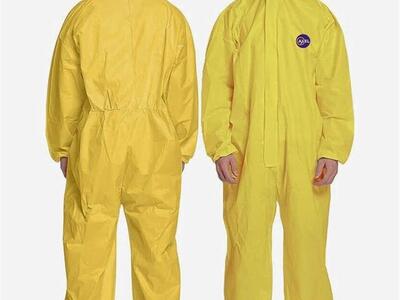 AXEL 20 Pack Yellow Hazmat Disposable Suits - 2XL