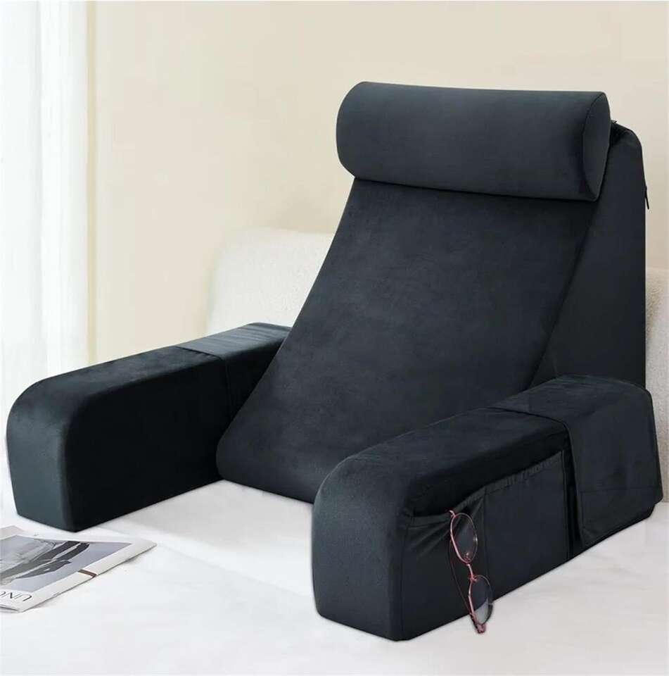 Back Pillow for Assistance Sitting up - Black