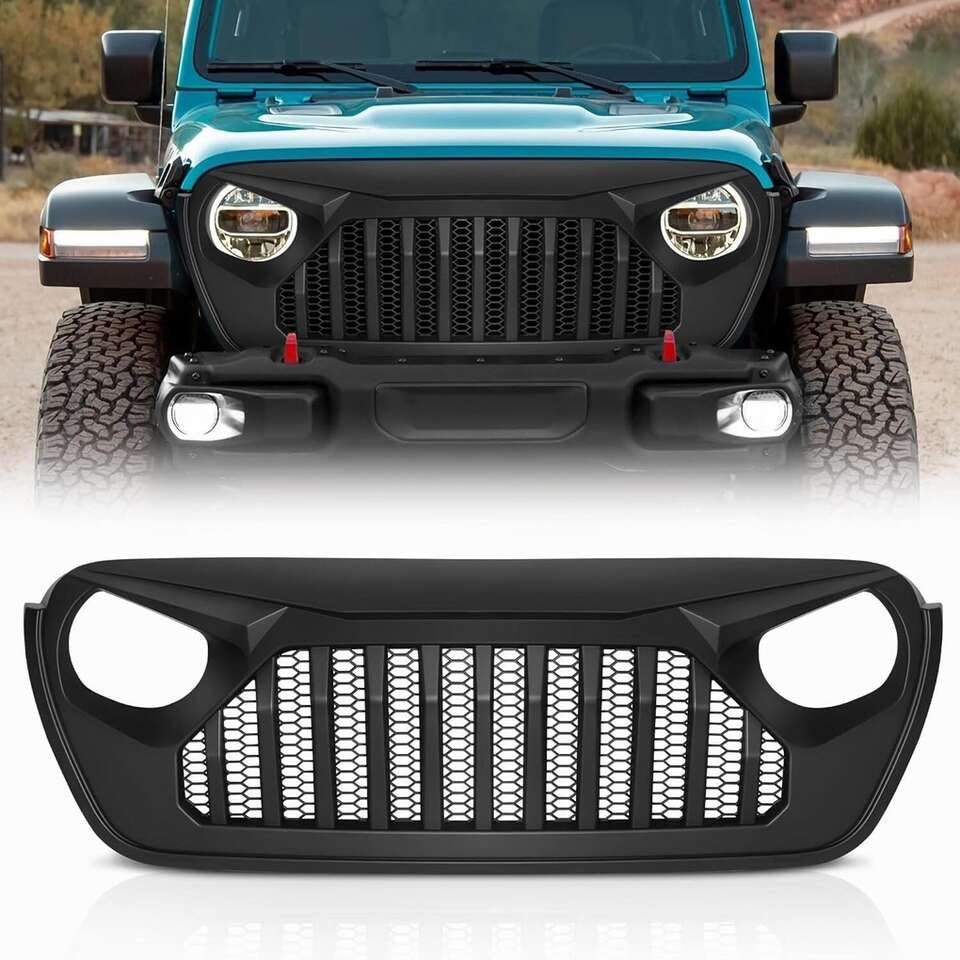 Front Grille for 2018-2024 Jeep Wrangler/Gladiator
