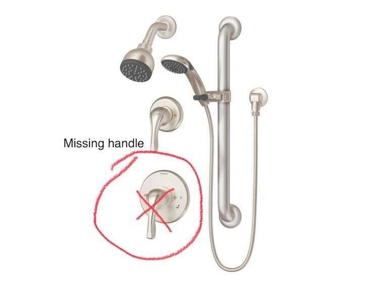 Symmons Wall-Mounted Shower Trim Kit