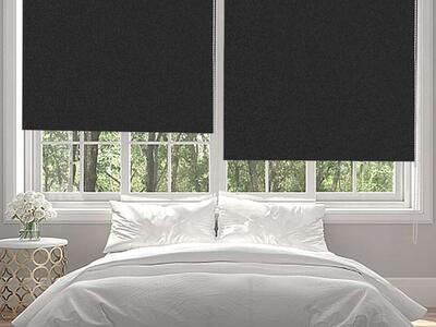 Blackout Roller Shades - 35W x 79H Inches - 4 Pack