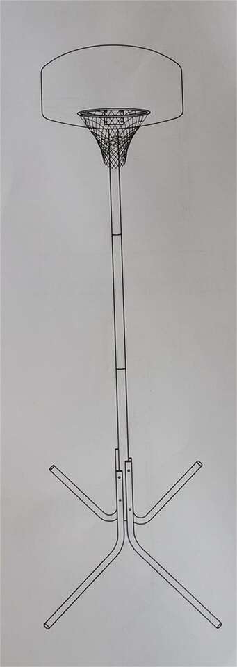 6ft Metal Basketball Hoop