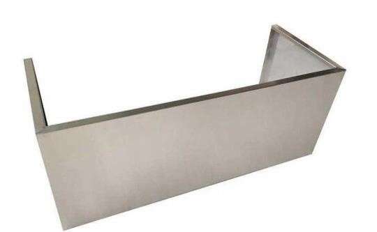 36in Stainless Steel Chimney Extension - White