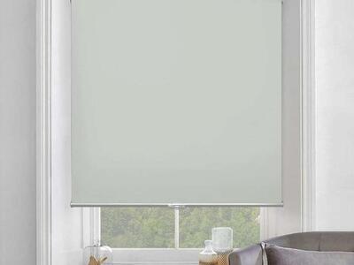 33W x 72H Inch Blackout Roller Shade - Silver
