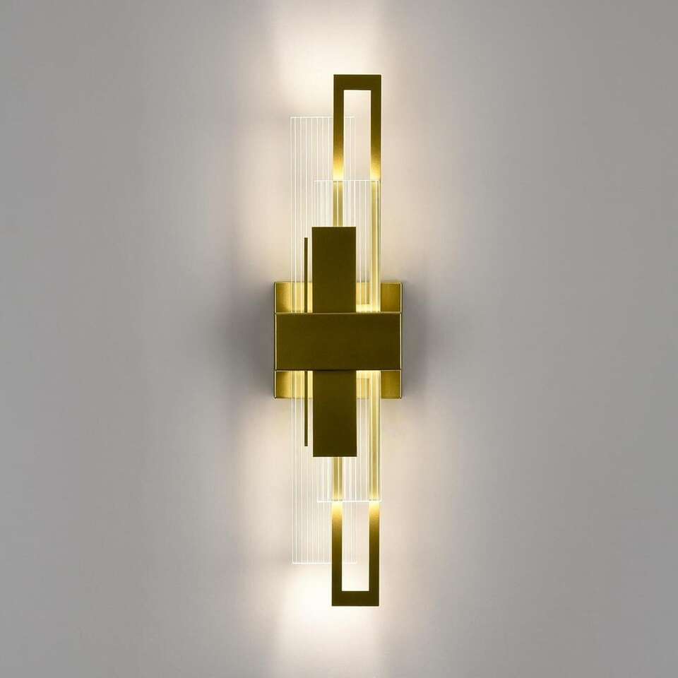 Gold Wall Sconce Light 4000K LED