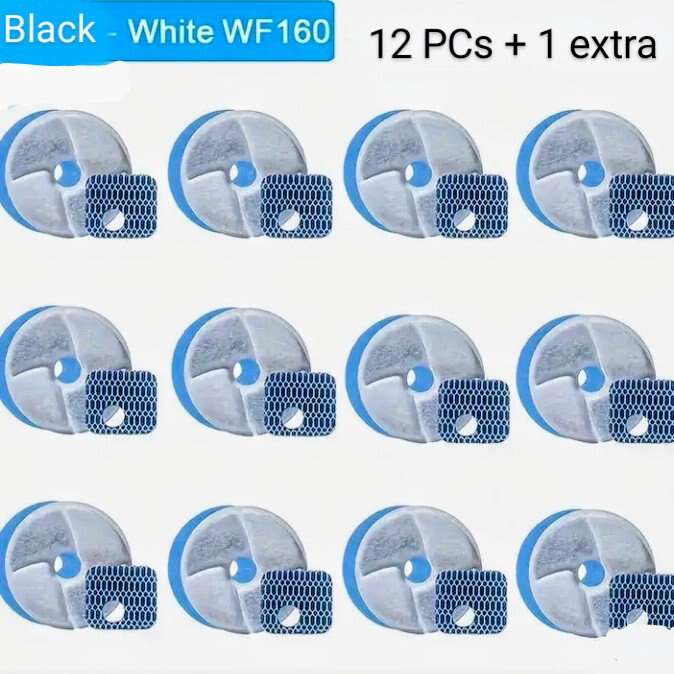 Pet water fountain replacement filters