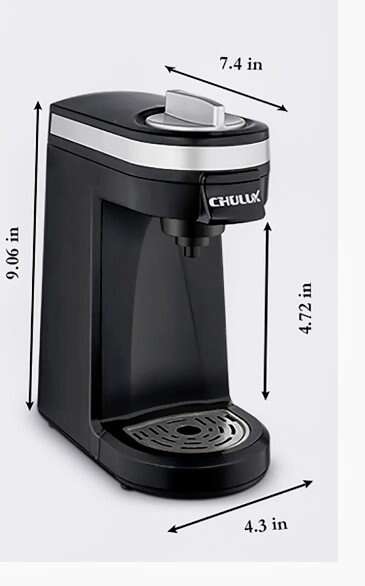 Chulux single serve coffee brewer K- cup style
