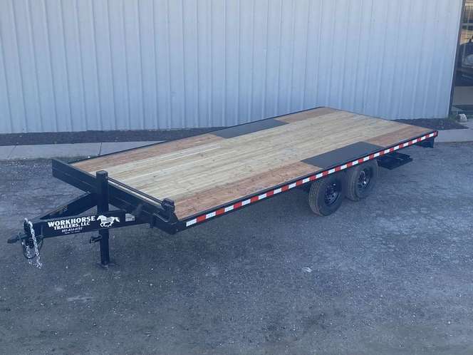 8.6 x24 Deck Over Equipment Hauler 15K/ 8 I Beam Frame*SPARE TIRE INCLUDED*SALE