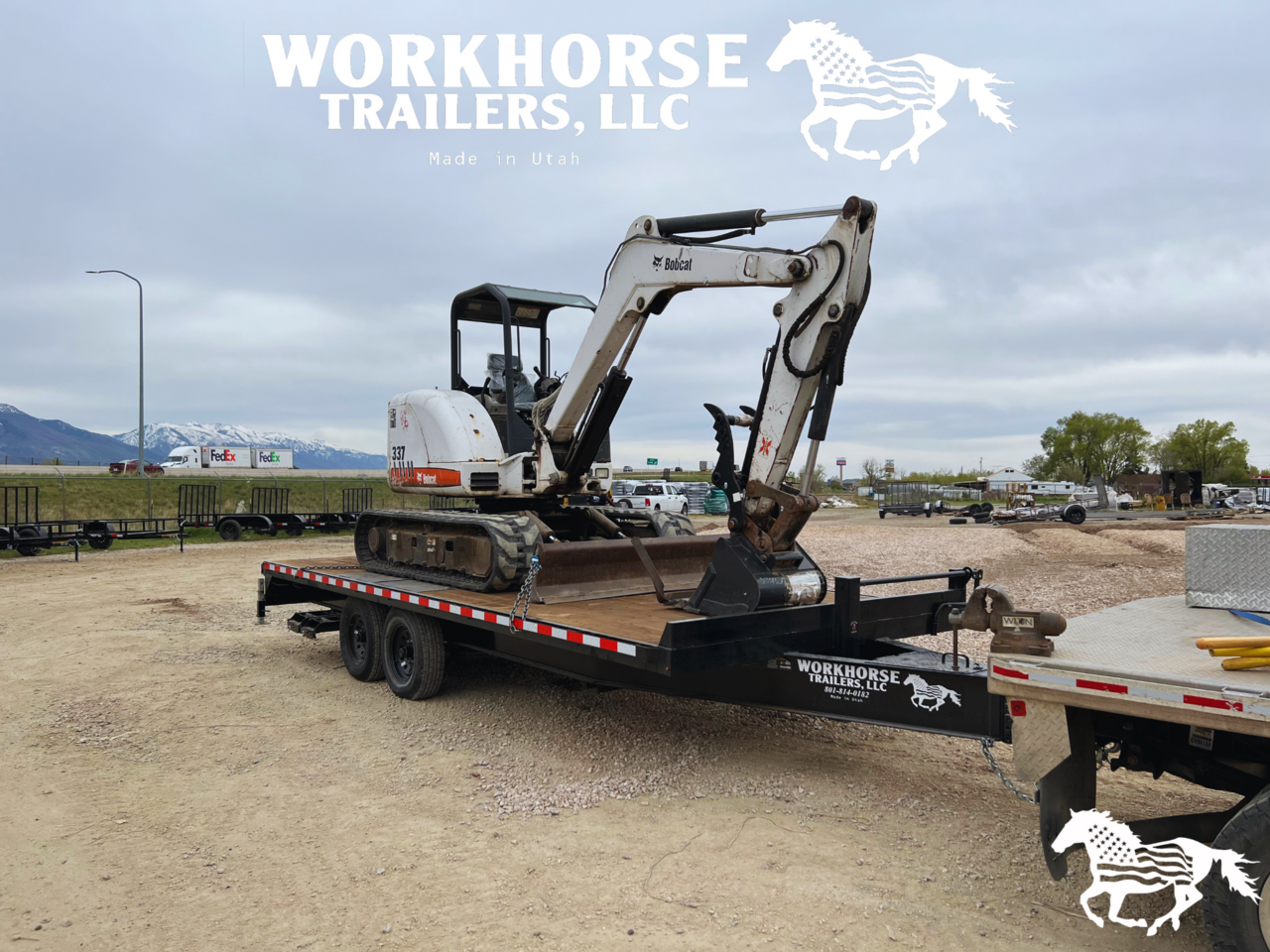 8.6 x24 Deck Over Equipment Hauler 15K/ 8 I Beam Frame *SPARE TIRE INCLUDED*