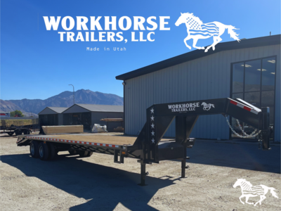 **WORKHORSE TRAILER 30' GOOSENECK 16K GVWR*SPARE TIRE INCLUDED*
