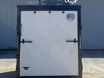 6x12’ Workhorse Single Axle Enclosed Cargo Trailer *SPARE TIRE INCLUDED*