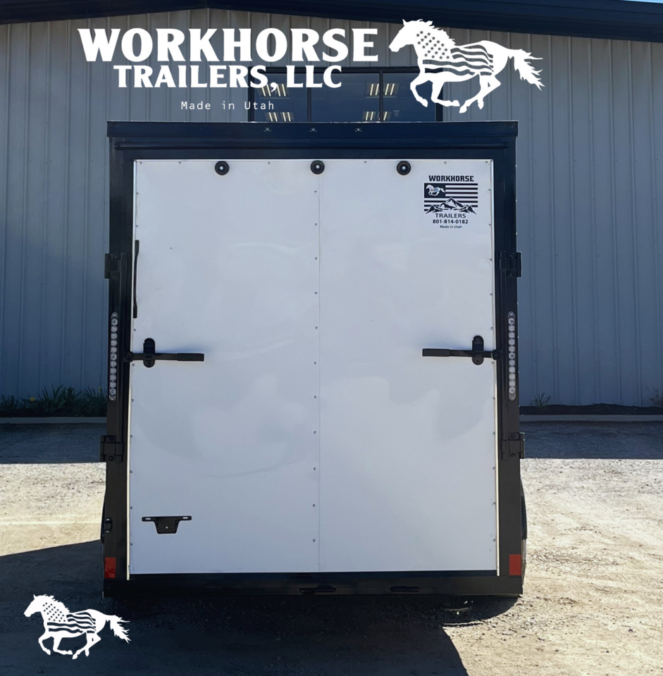 6x12 WorkHorse Tandem Axle Enclosed Cargo Trailer*SPARE TIRE INCLUDED*