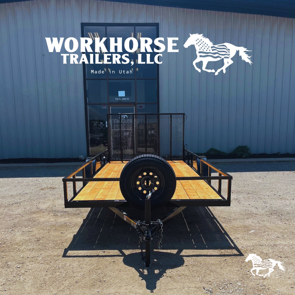 7x14 Workhorse Trailer-Base Model *SPARE TIRE INCLUDED*