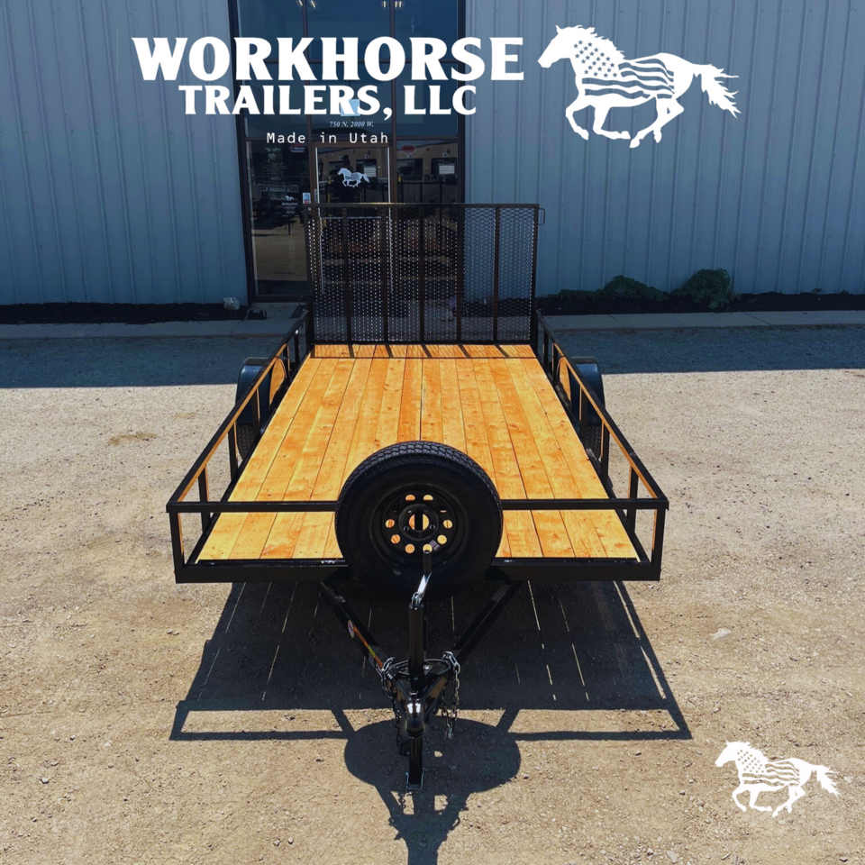 7x14 Workhorse Trailer-Base Model *SPARE TIRE INCLUDED*