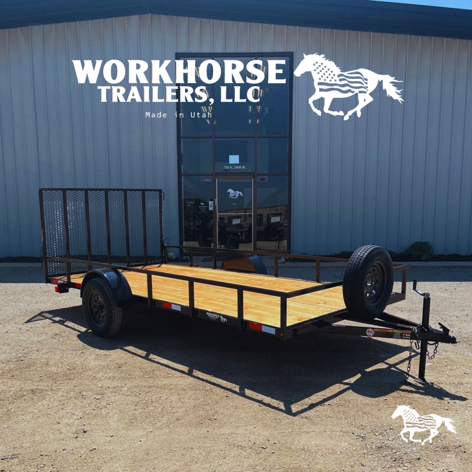 7x14 Workhorse Trailer-Base Model *SPARE TIRE INCLUDED*