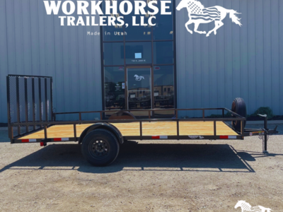 7x14 Workhorse Trailer-Base Model *SPARE TIRE INCLUDED*