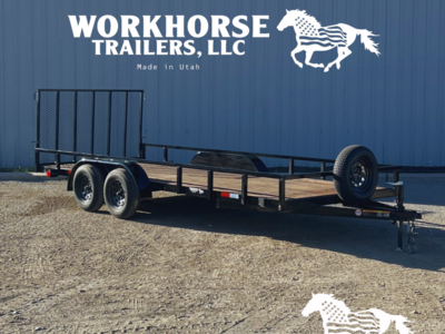 7x18 WorkHorse Utility Trailer Base Model *SPARE TIRE INCLUDED*