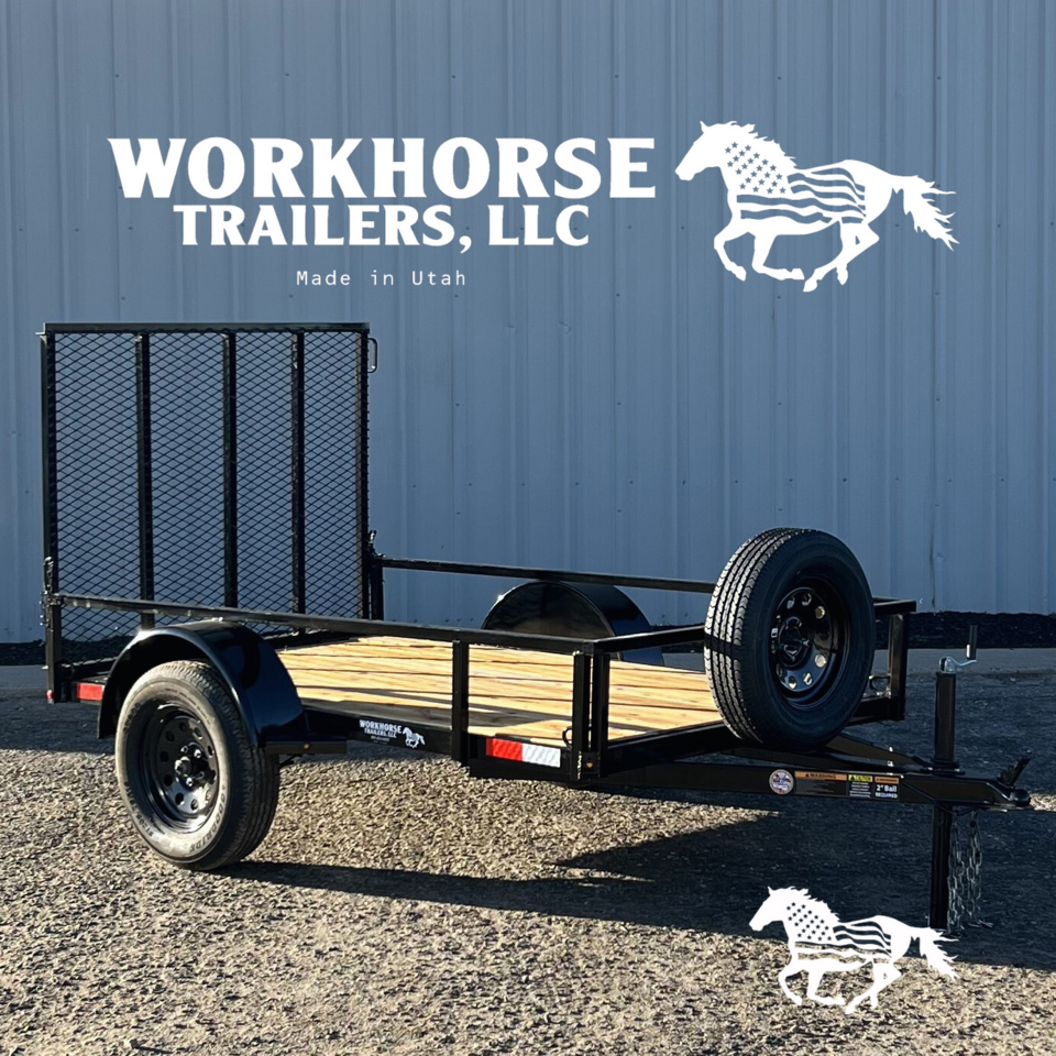 5x8 Workhorse Utility Trailer *SPARE TIRE INCLUDED*