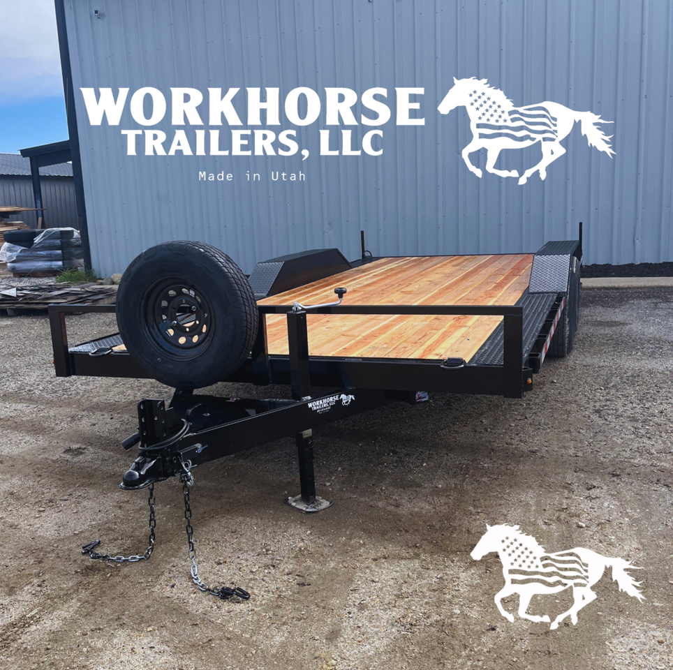 8.6 x20 Tandem Drive-Over Fender Equipment Hauler Unit 10K *SPARE TIRE INCLUDED*