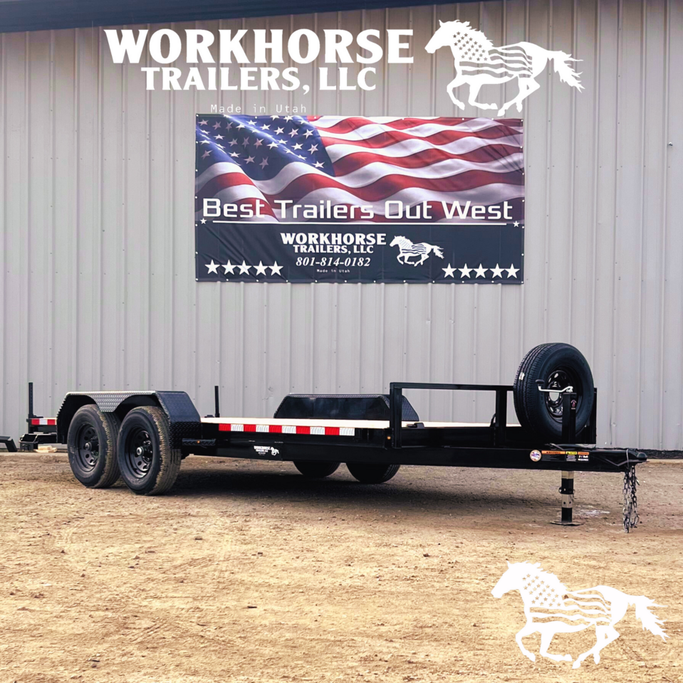 7x16 Tandem Axle Car Hauler Trailer Value Unit 10k *SPARE TIRE INCLUDED* SALE