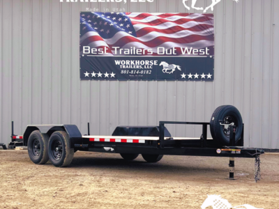 7x16 Tandem Axle Car Hauler Trailer Value Unit 10k *SPARE TIRE INCLUDED*