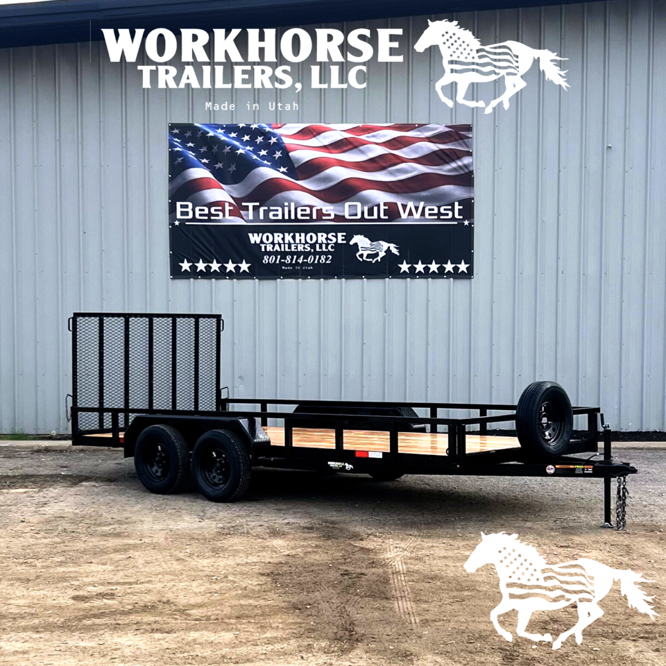 7x18 Workhorse Tandem Value Utility*SPARE TIRE INCLUDED*