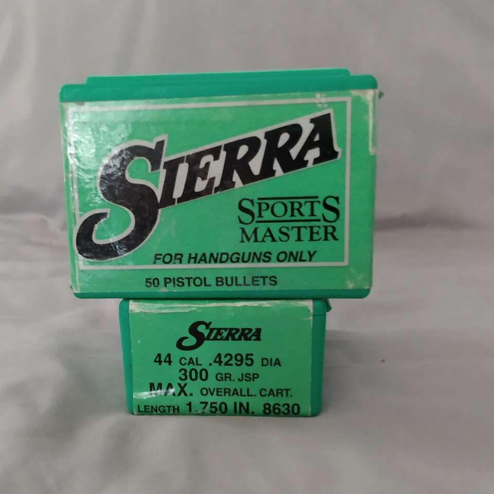 Sierra sports Master pistol bullets for handguns