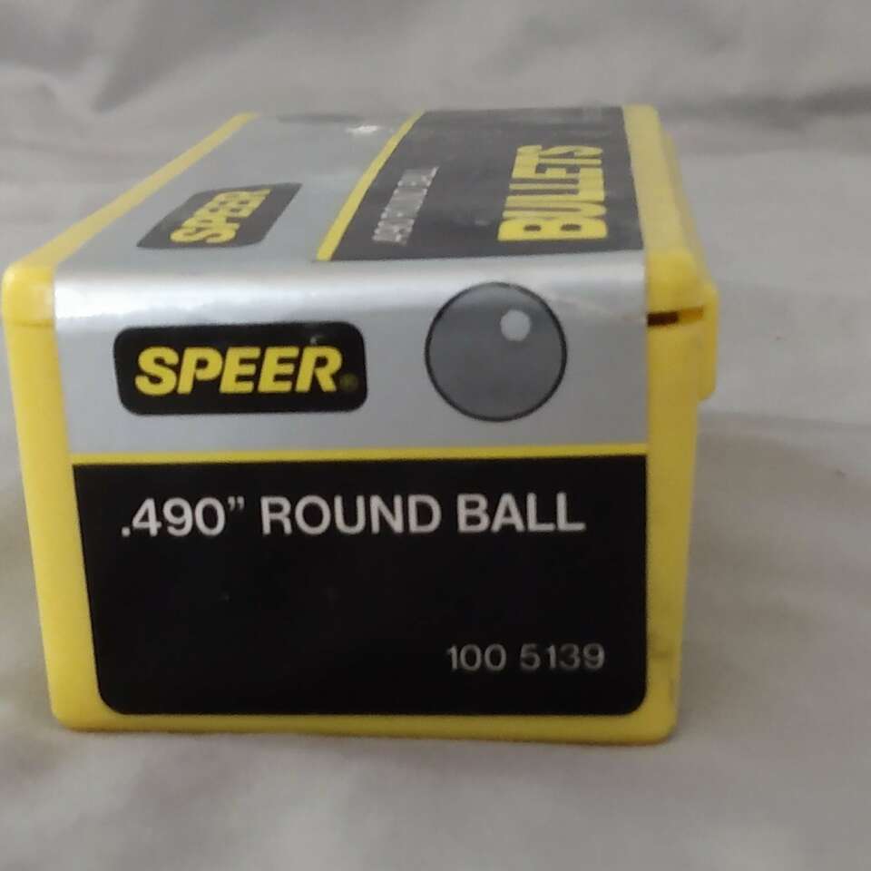 Speer brand muzzle loaded round balls