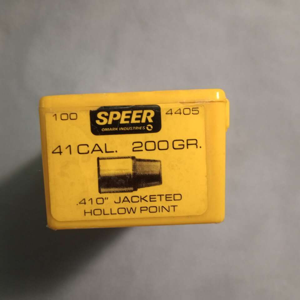 41 cal jacketed hollow point Speer bullets