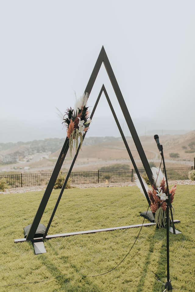 Apex back drop for weddings or other events