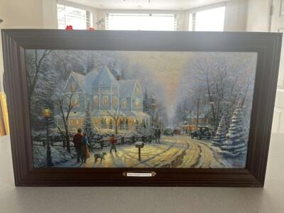 New Thomas Kinkade ,a Holiday Gathering