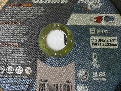 Norton 6”x .045” X 7/8” Blades ( NEW )