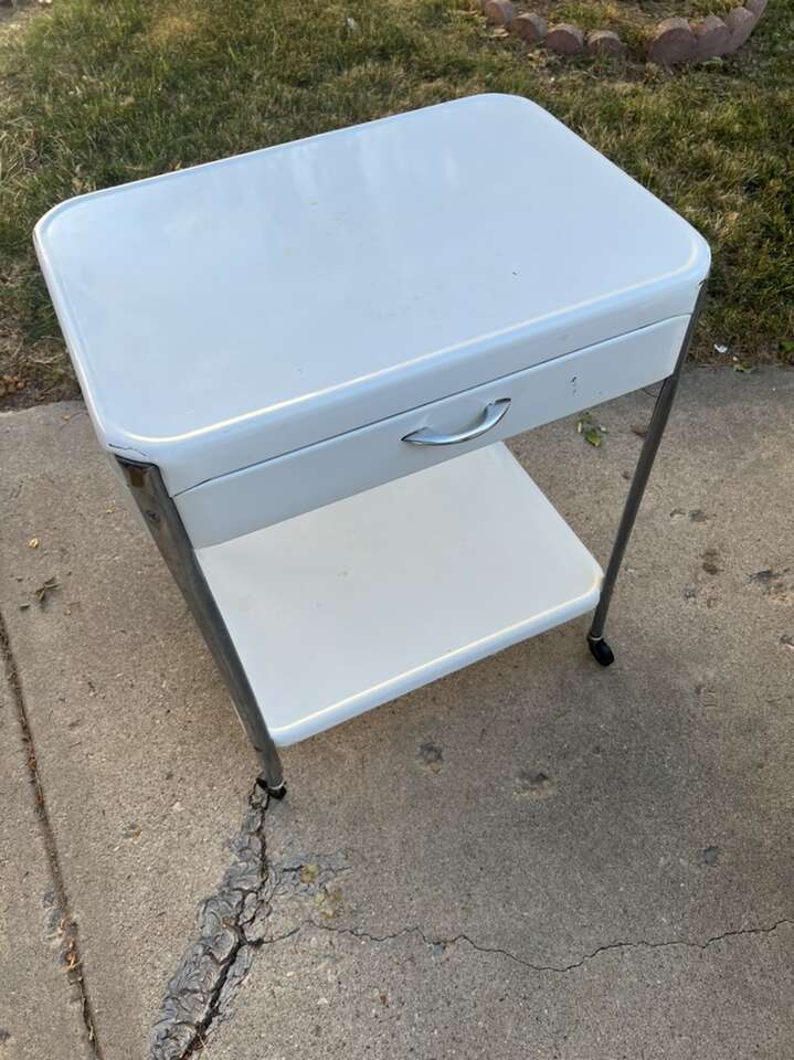 Rolling Cosco Tray With Drawer