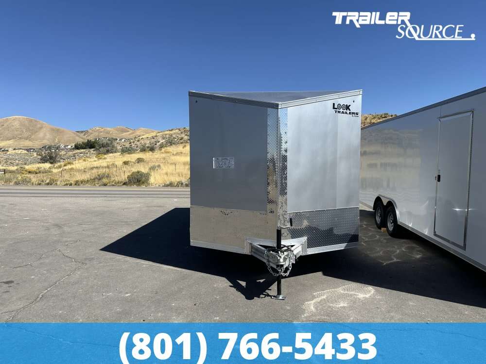 2025 Look Vision Aluminum 8.5x20 Enclosed Cargo Trailer 10K D-Rings, Ramp Door, Ramp Extension, Rear Spoiler w/ Load Lights, RV