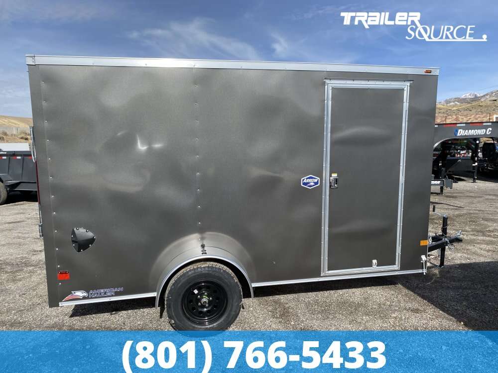 2025 American Hauler Arrow Deluxe 6x12 Single Axle Enclosed Cargo Trailer D-Rings, Ramp Door, Ramp Extension, RV Door