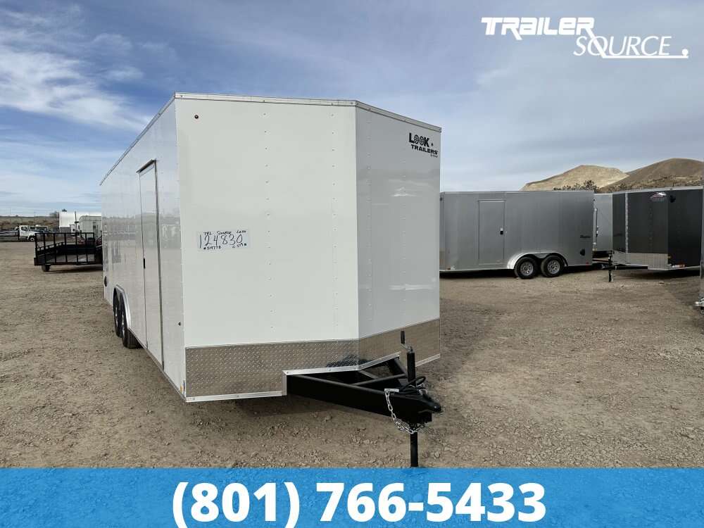 2025 Look ST DLX 8.5x24 Enclosed Cargo Trailer 10K Alloy Wheels, D-Rings, Dovetail, Ramp Door, RV Door