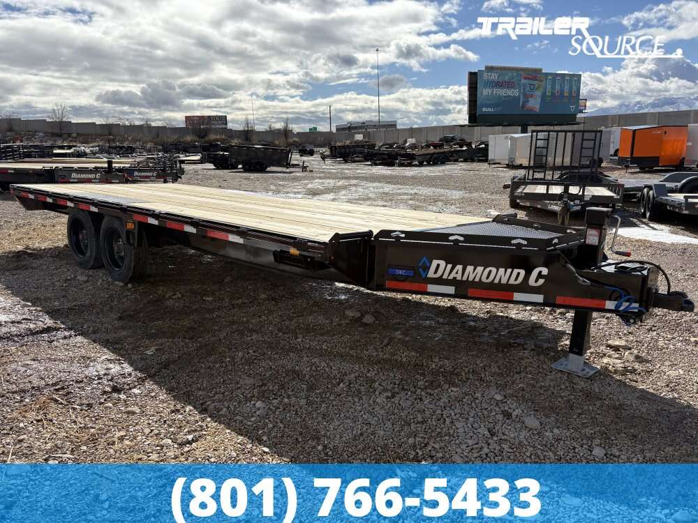 8.5x20 Diamond C DEC 208 Deckover Equipment Trailer - 18K GVWR - Hydraulic Disc Brakes