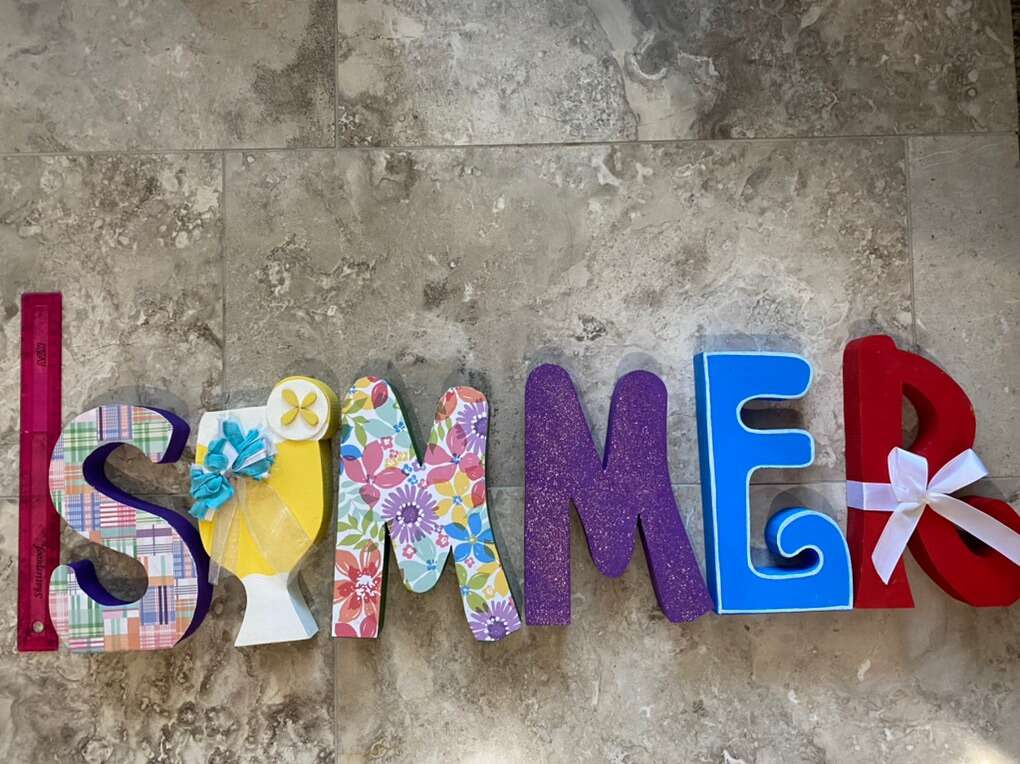 Summer Wood Letters $5